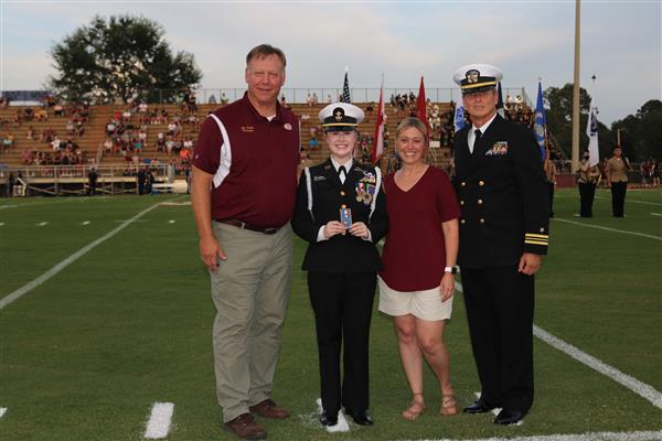 CADET SIMMONS AWARDED LEGION OF VALOR BRONZE CROSS FOR ACHIEVEMENT 27 AUG